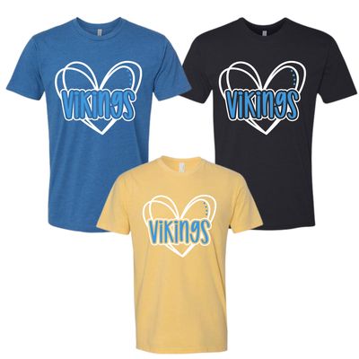 Vikings Heart Outline