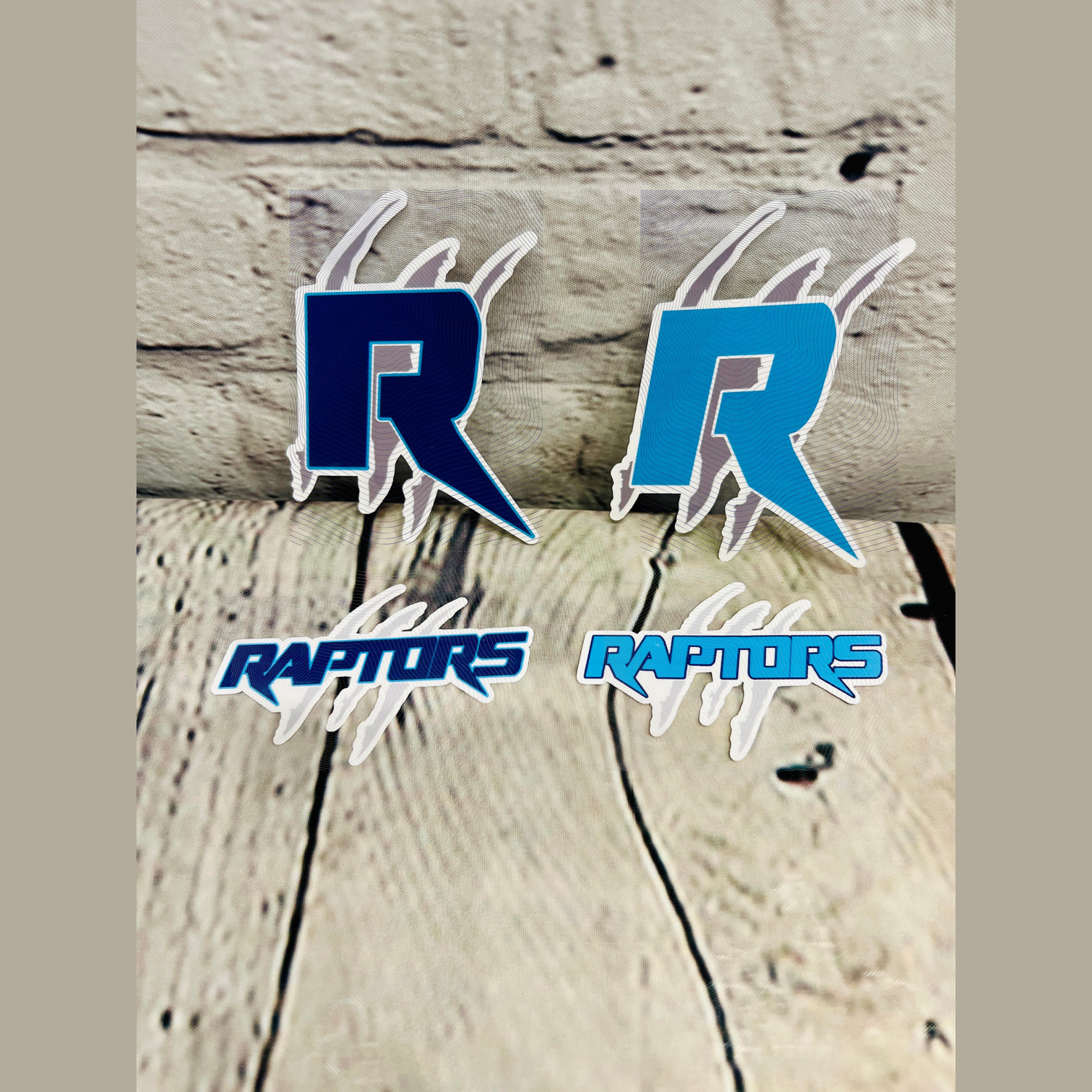 UV DTF Stickers- R Logo Light Blue