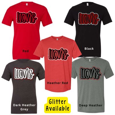 Lions Dot Outline *Glitter Available