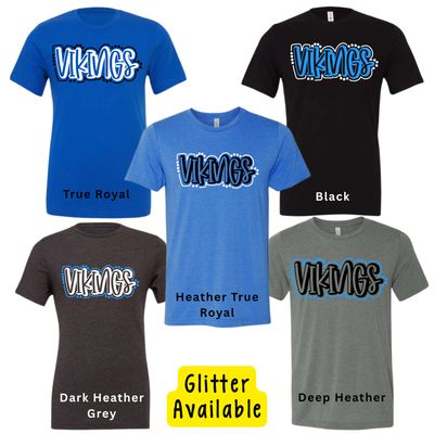 Vikings Dot Outline - *Glitter Available