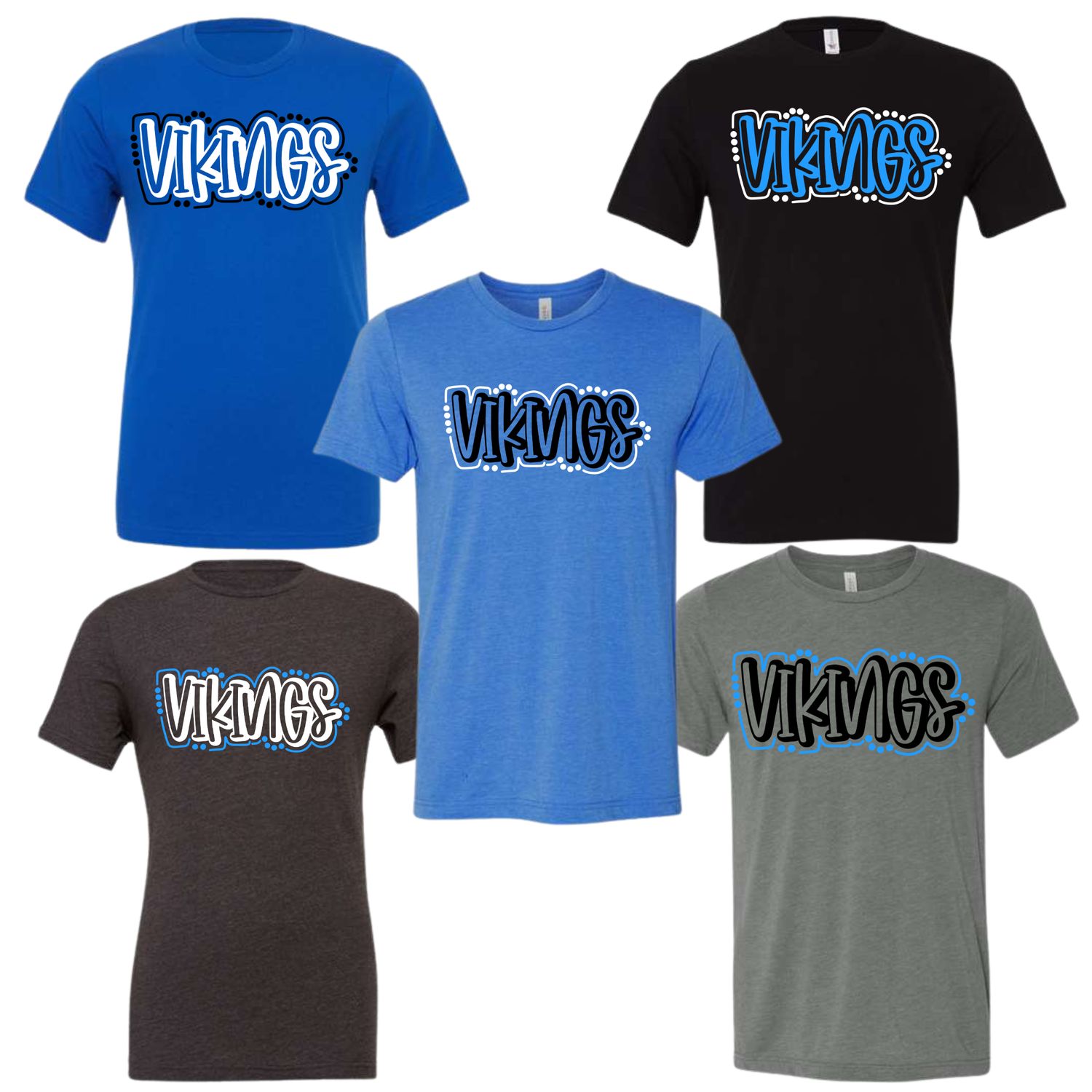 Vikings Dot Outline