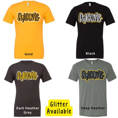 Falcons Dot Outline - *Glitter Available