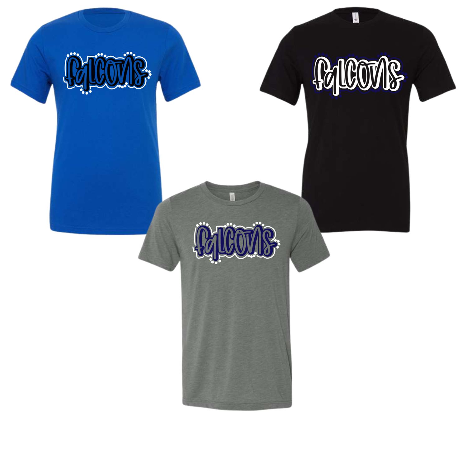 WF Falcons Dot Outline