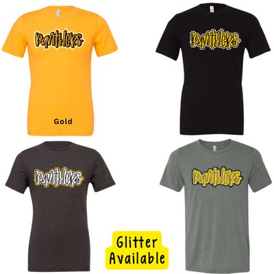 Panthers Dot Outline - Glitter Available