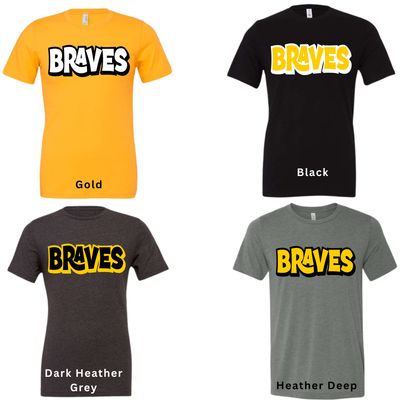 Braves Bold- Glitter Available