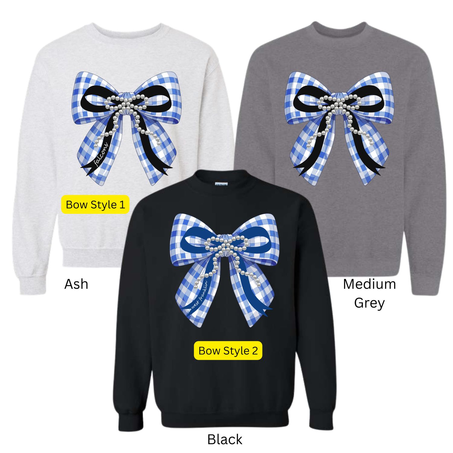 West Franklin Falcons Coquette Bow