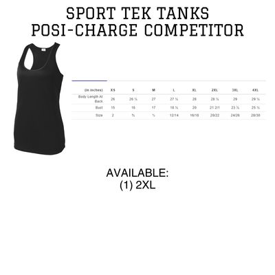 Ladies Racer Tank- 2XL Black