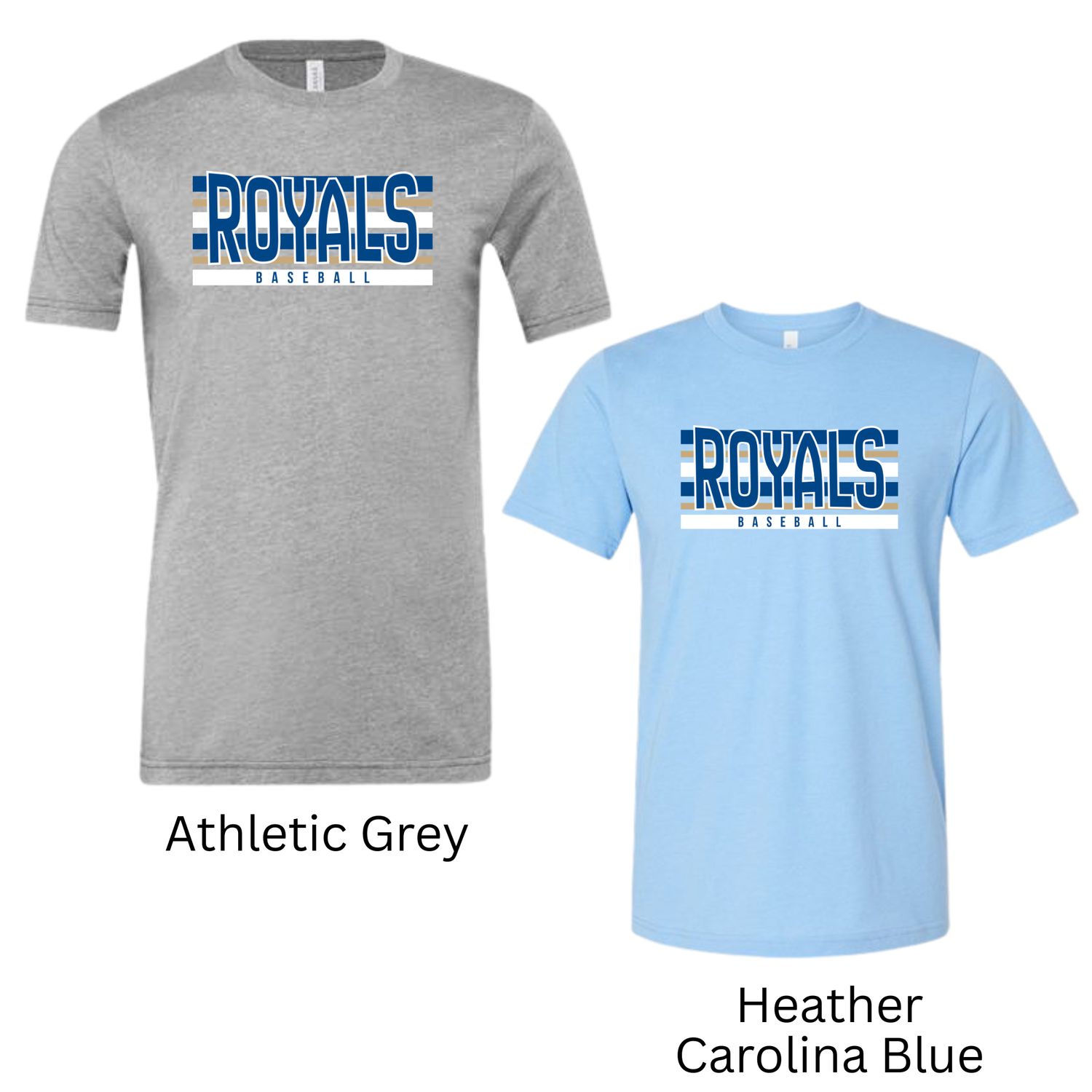 Striped Royals Baseball