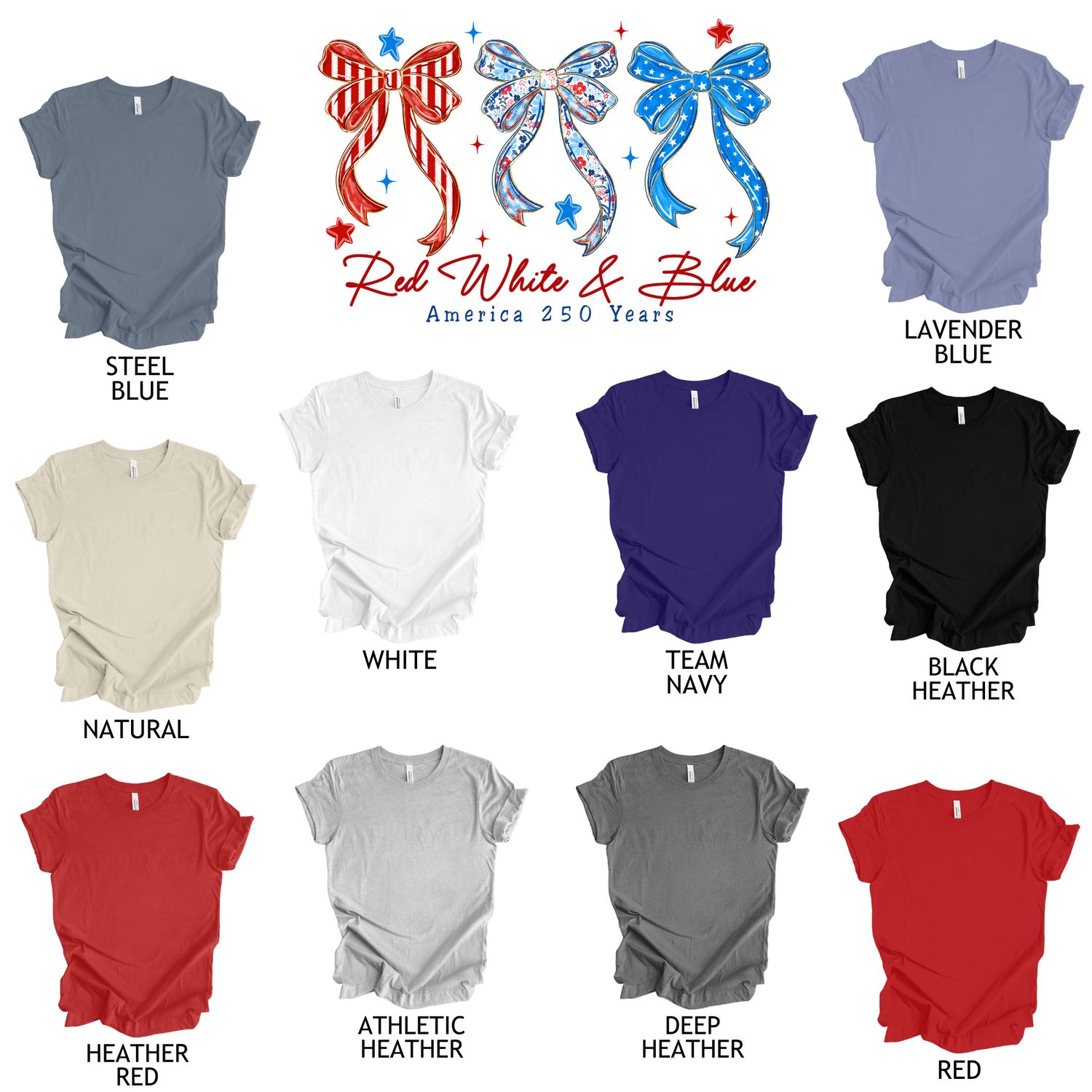 Red, White, Blue Bows