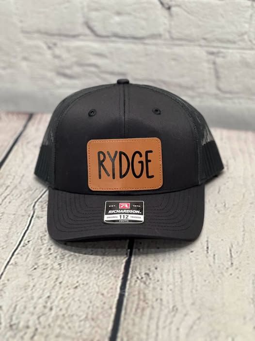 Youth Hat with Leather Patch