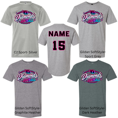 Diamonds Softball Stitches
