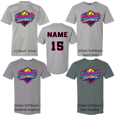Diamonds Softball Plate