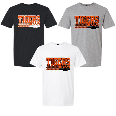 Tigers Stripe with Paw Print