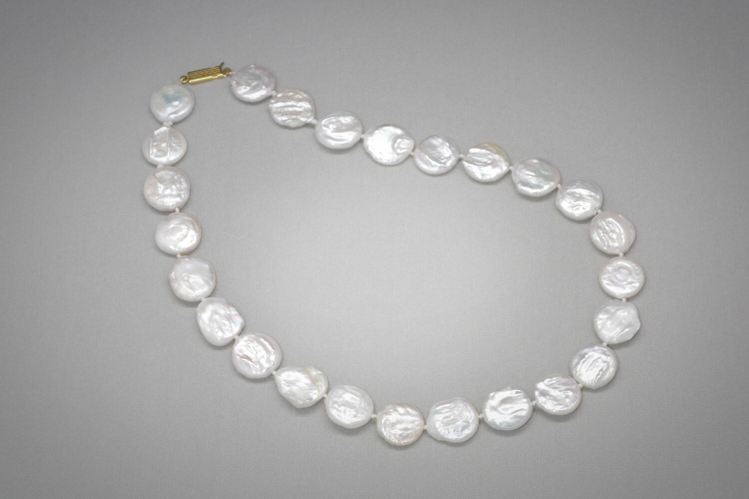 Coin pearl necklace