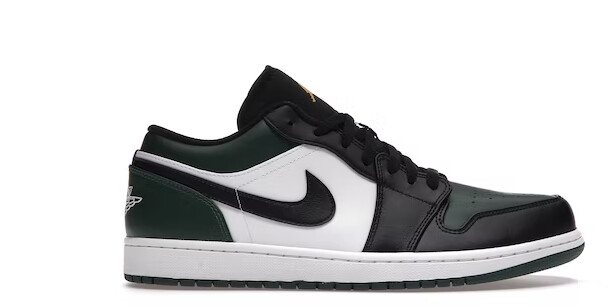 JORDAN 1 LOW GREEN TOE