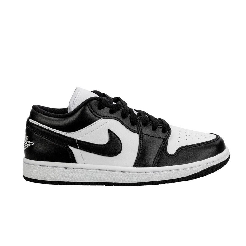 JORDAN 1 LOW  BLACK WHITE