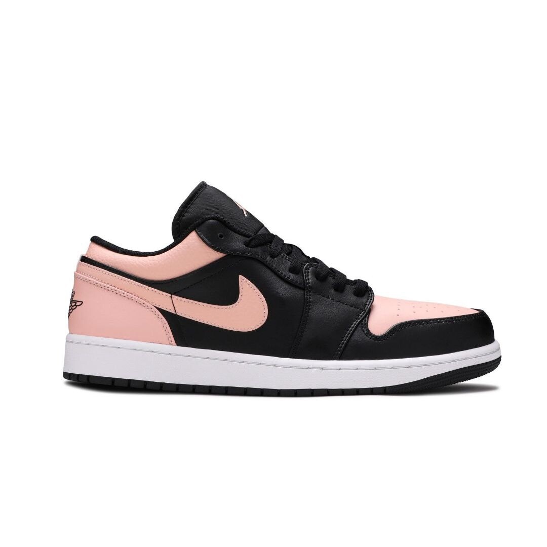 JORDAN 1  LOW PINK BLACK
