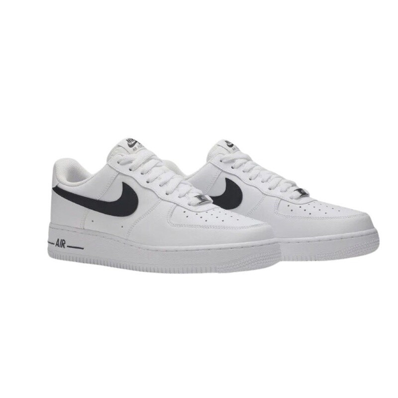 Nike Air Force 1 Low &#39;07 White Black Pebbled Leather