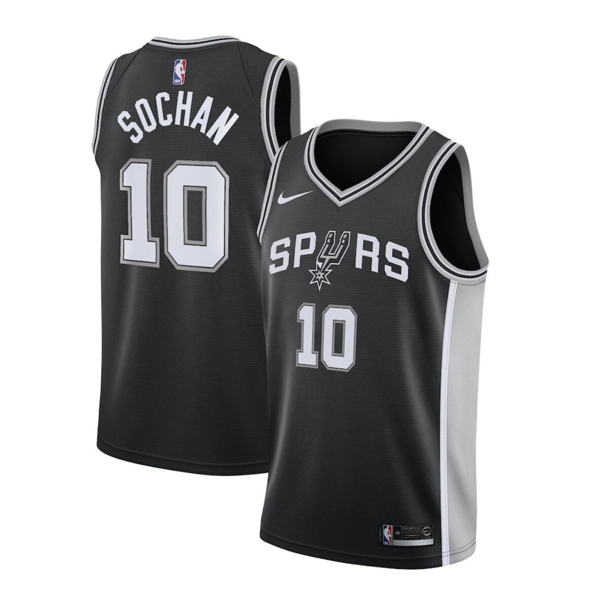 BASKETBALL JERSEY (SPURS BLACK)
