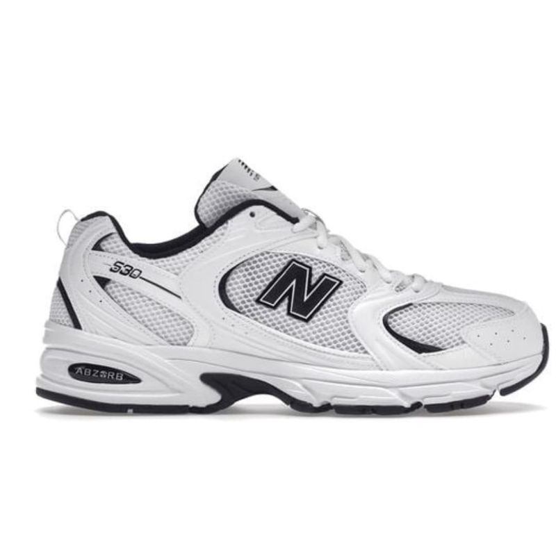 NEW BALANCE 530 WHITE BLACK DETAILS