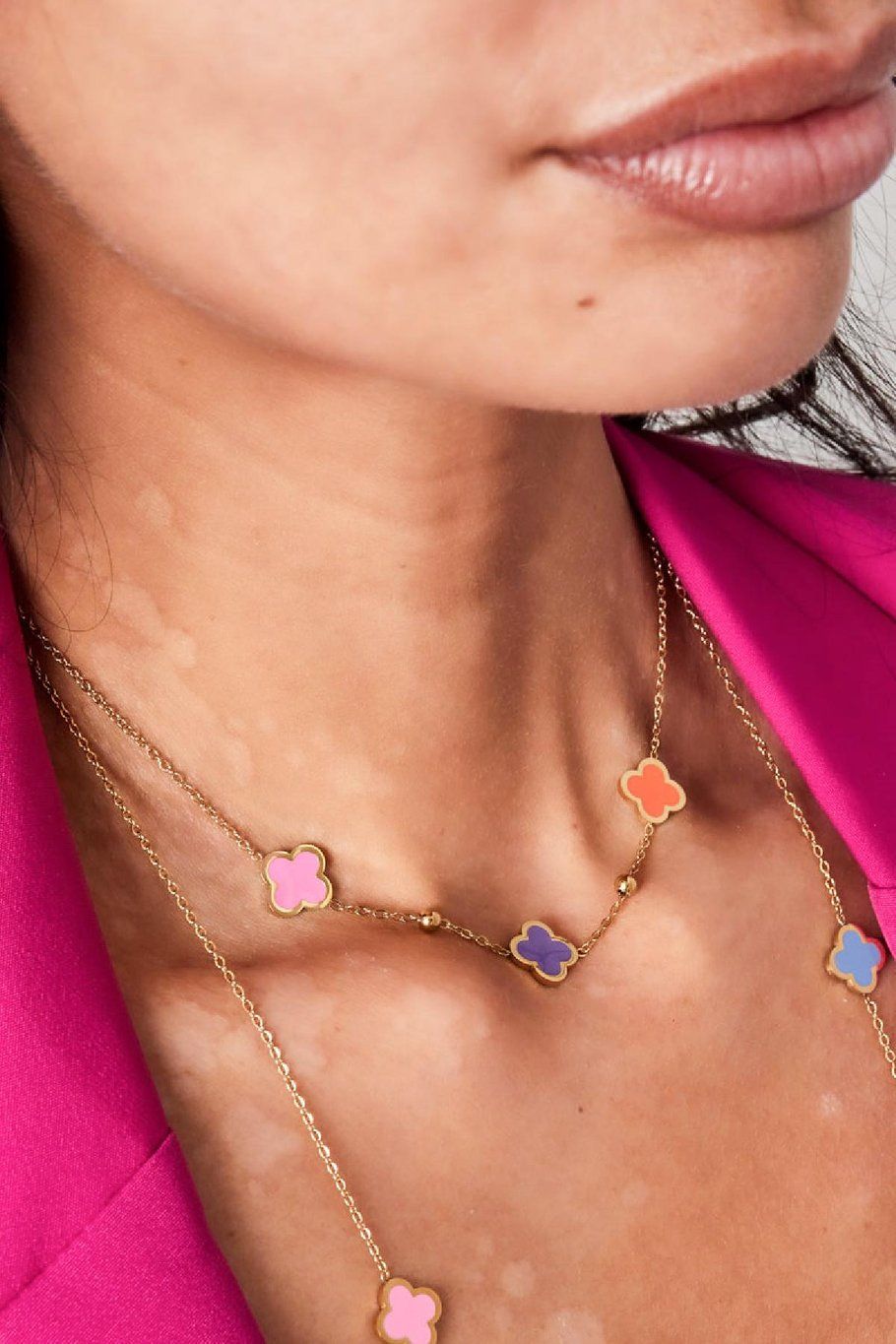 Ketting Klavertjes Groen