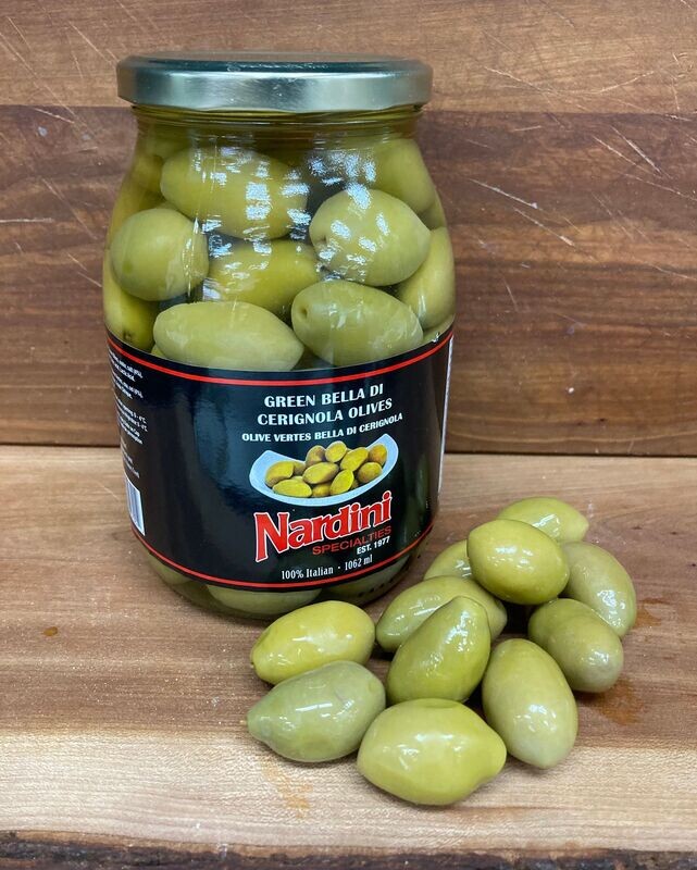 Green Bella Di Cerignola Olives - Nardini Private Label