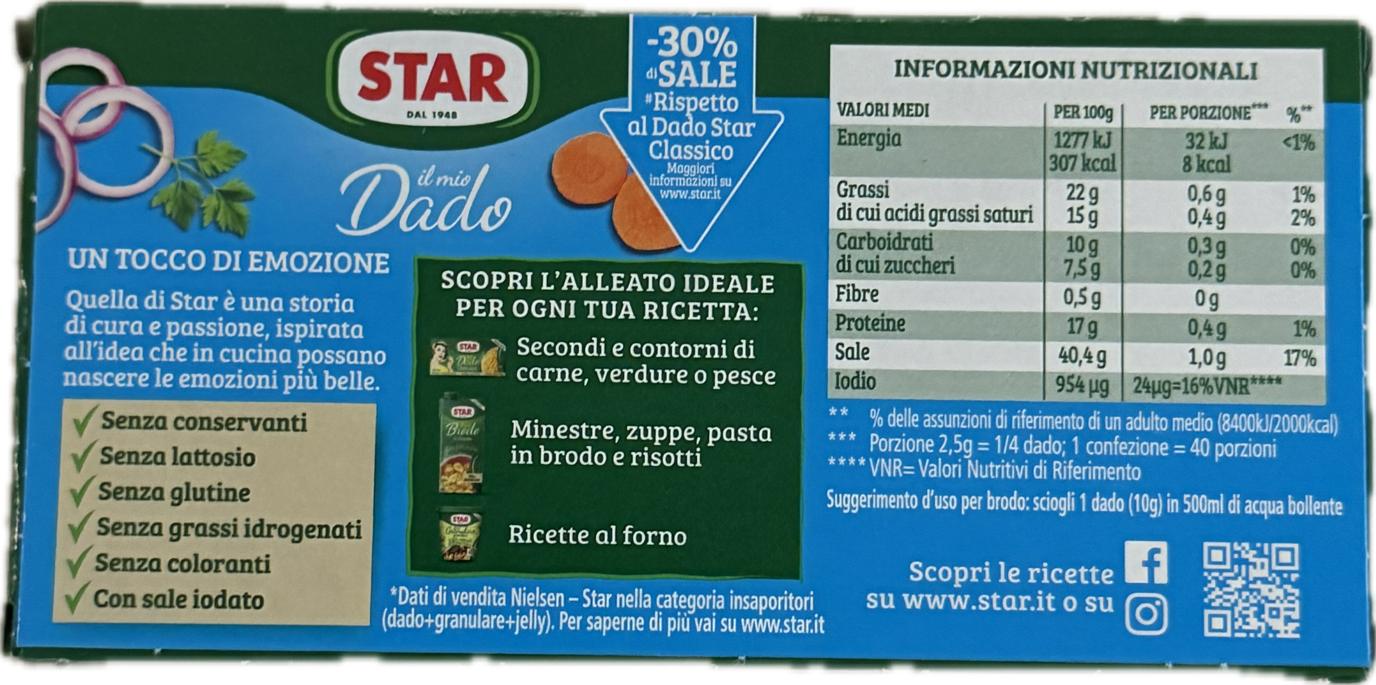STAR Brand Classico 30% Less Salt Bouillon Cube
