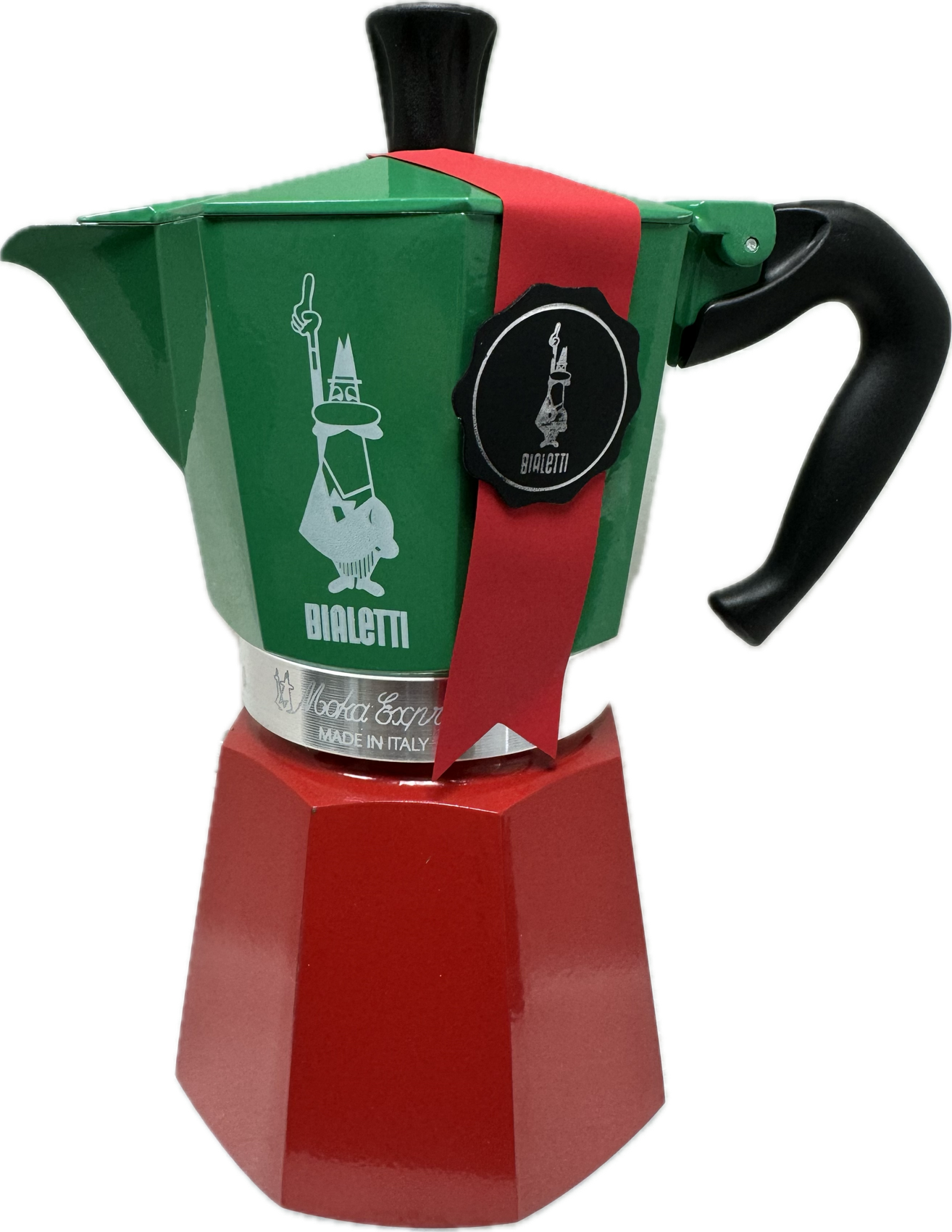 Bialetti Italian Flag Moka Express 6 Cup Espresso Maker