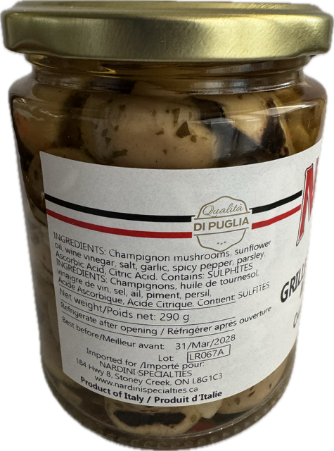 Grilled Mushrooms - Nardini Private Label