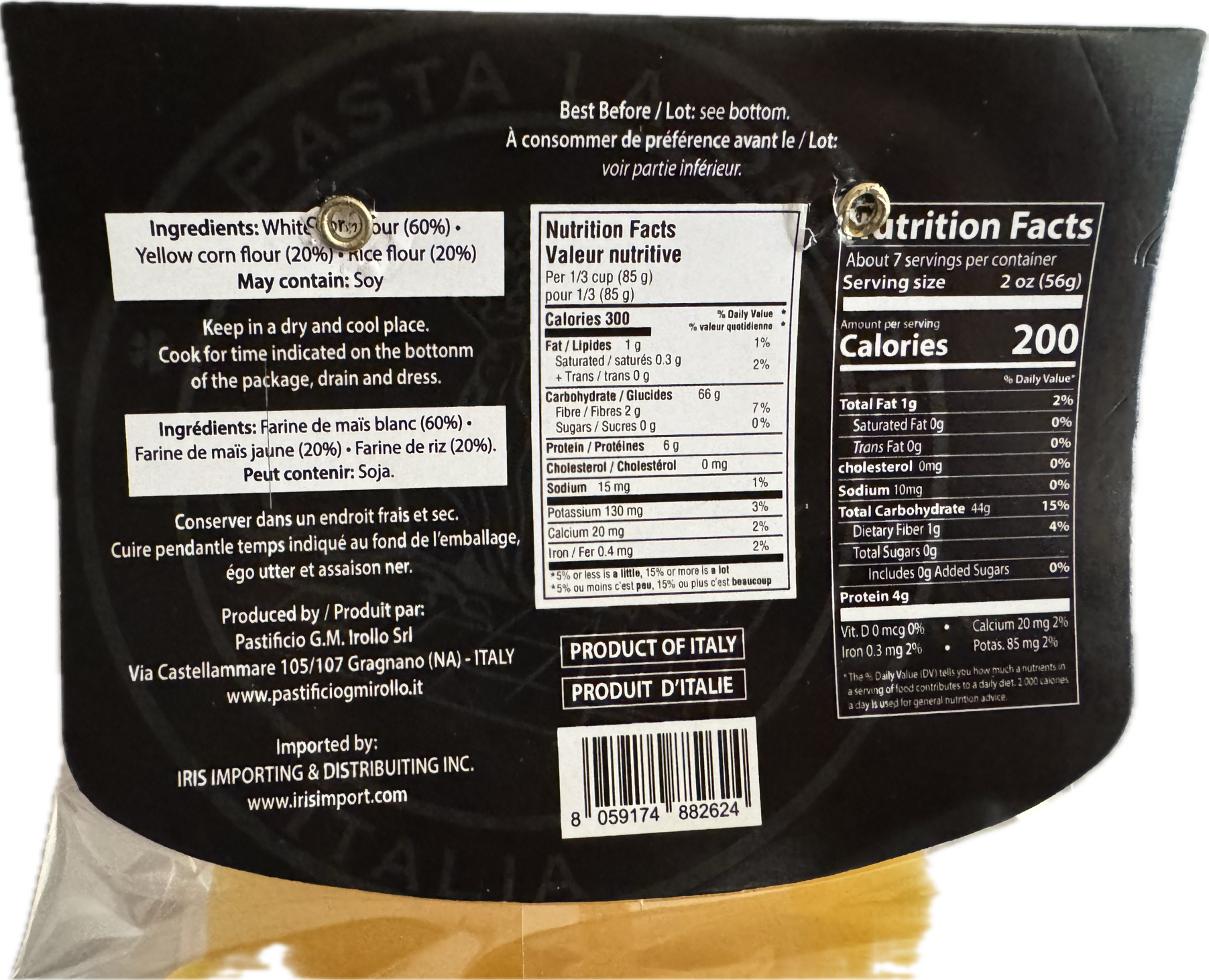 Irollo Gluten Free Pasta - Cannelloni 400g