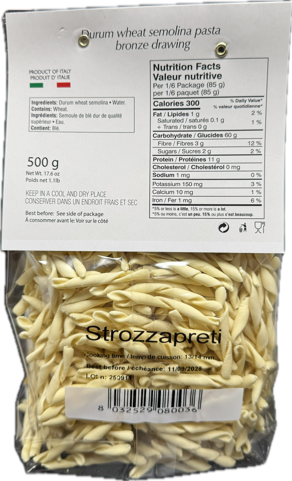 Nardini Private Label Calabrian Pasta - Strozzapreti