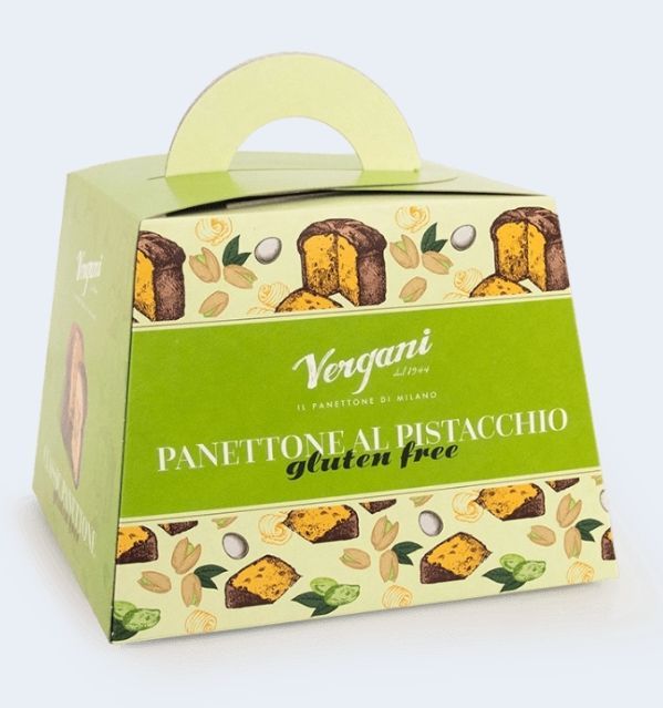 VERGANI - GLUTEN FREE PANETTONE - PISTACHIO - 600G