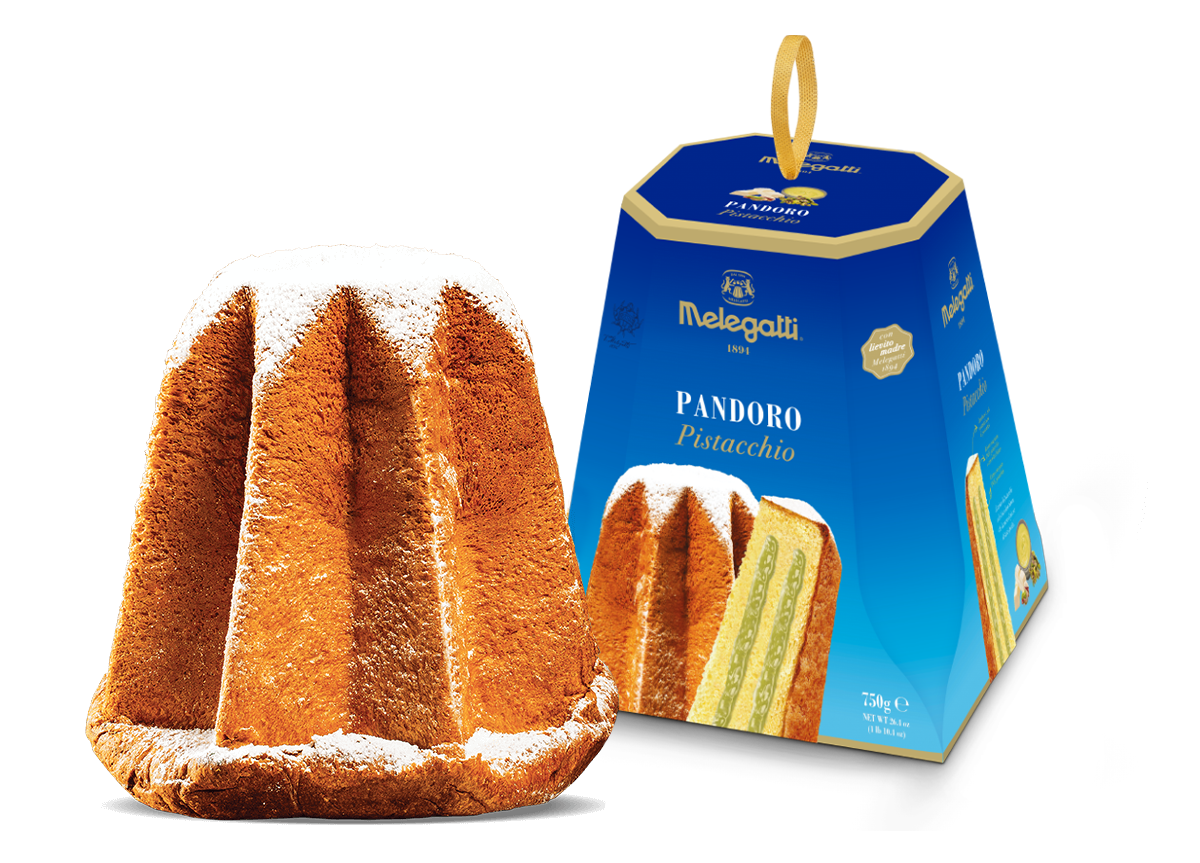 Melegatti Pandoro Pistachio Christmas Cake - 750G