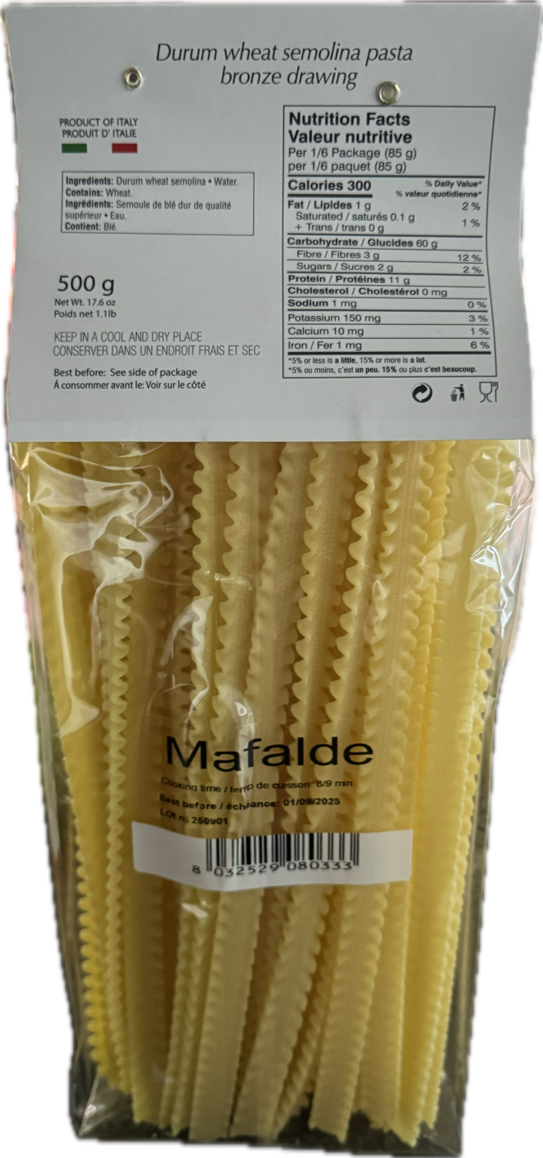 Nardini Private Label Calabrian Pasta - Mafalde