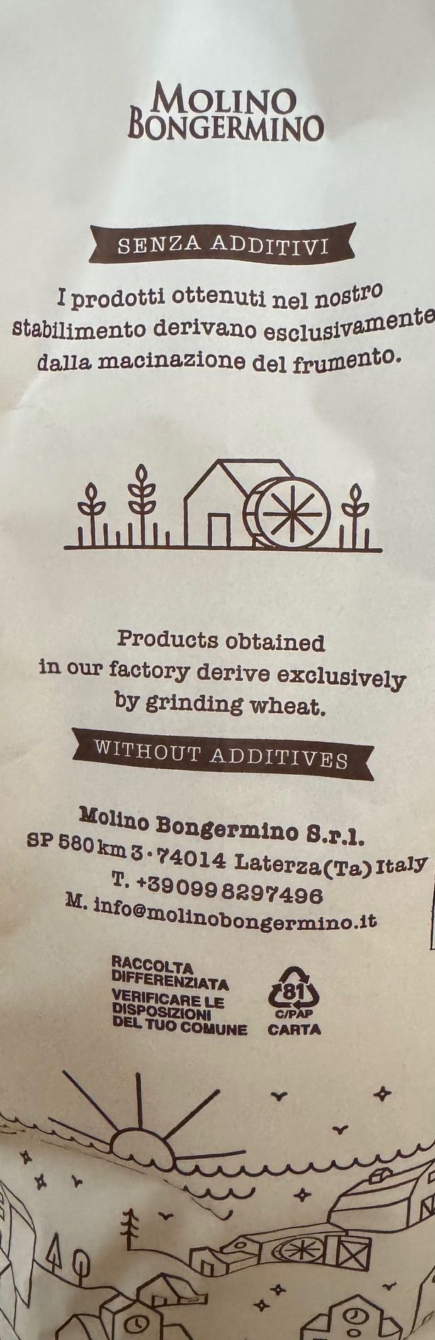 Molino Bongermino - Pizza Flour - Tipo 