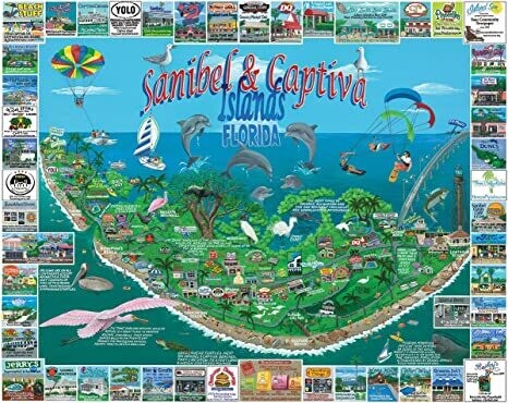 Puzzle: Sanibel and Captiva Islands - (1000 Piece Jigsaw) - White Mountain Puzzles