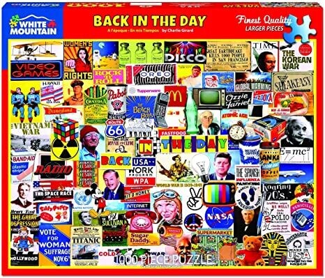 Puzzle: Back in the Day - (1000 Piece Jigsaw) - White Mountain Puzzles