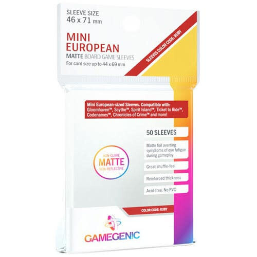 Gamegenic: Matte Sleeves - Mini European (50)