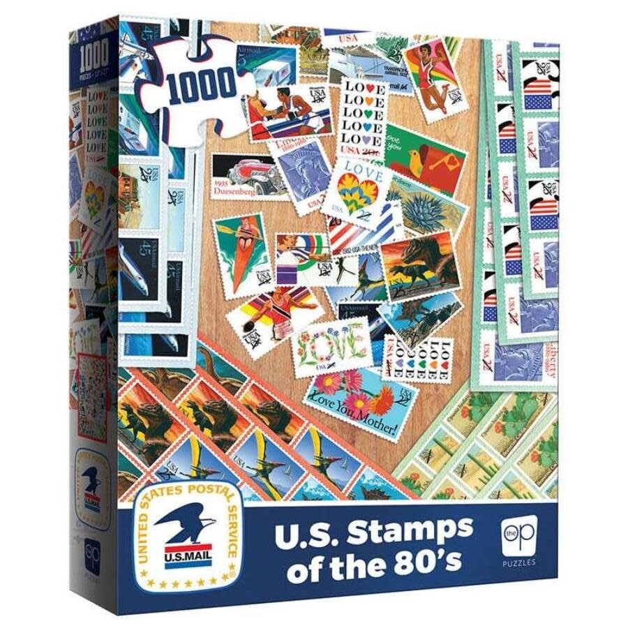 Puzzle: U.S. Stamps of the 80&#39;s - (1000 Piece)