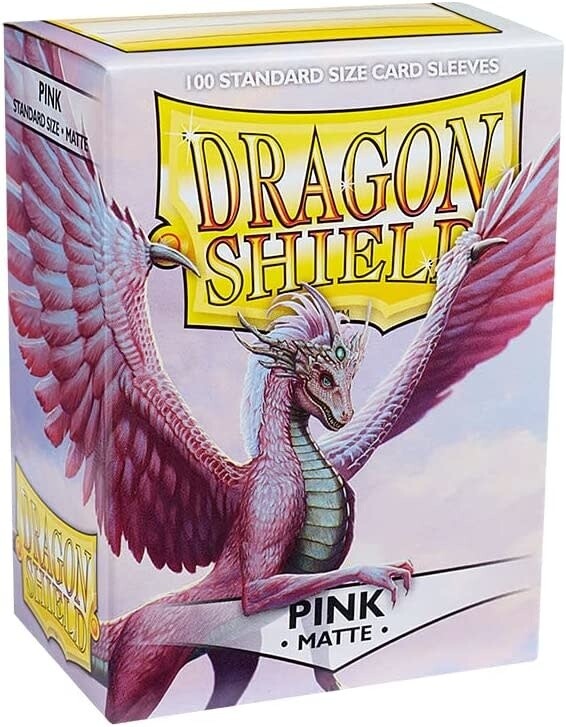 Dragon Shield Sleeves: Matte Pink (100 Count)