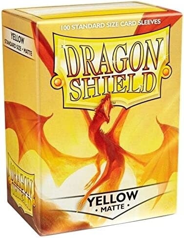 Dragon Shield Sleeves: Matte Yellow (100 Count)