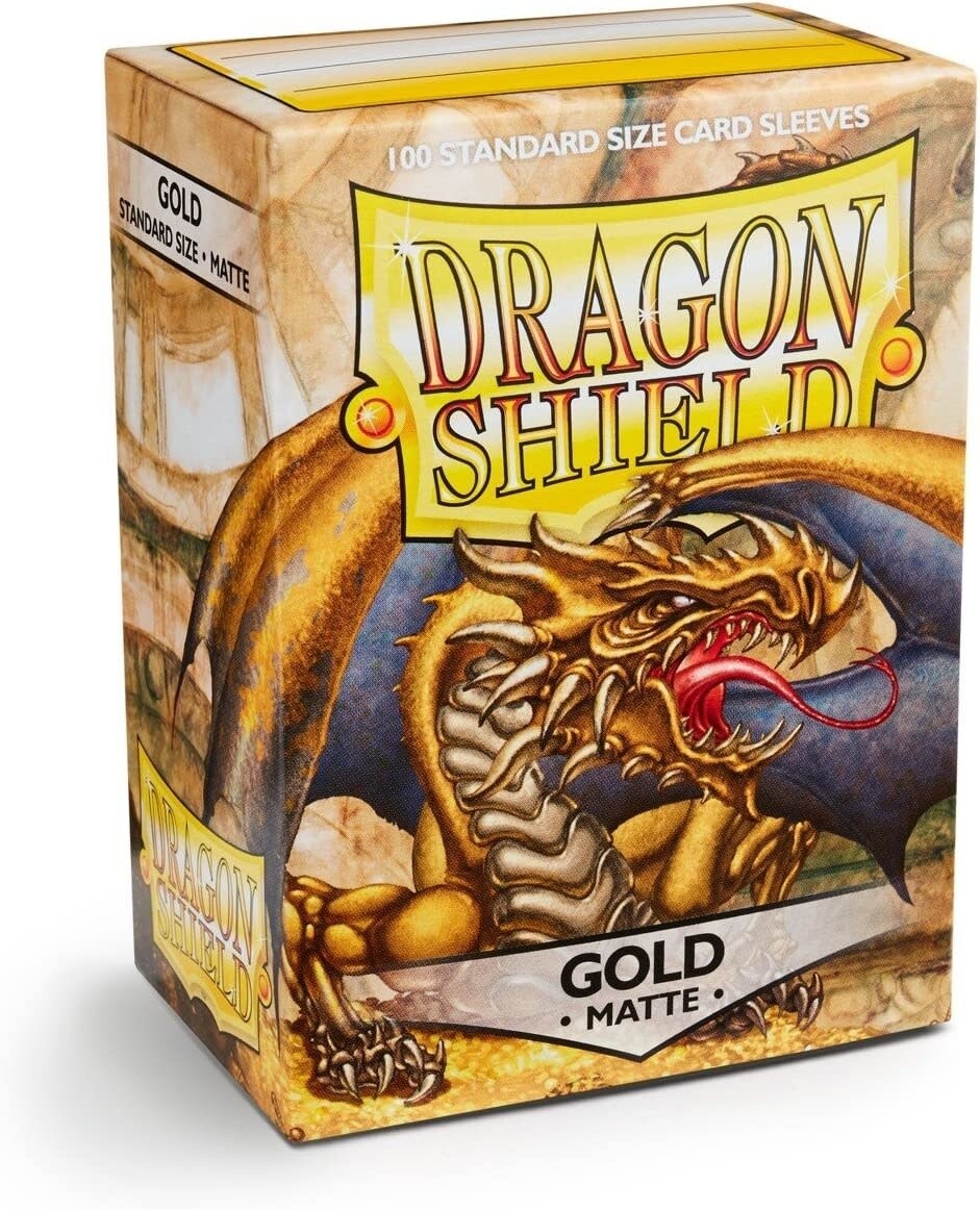 Dragon Shield Sleeves: Matte Gold (100 Count)