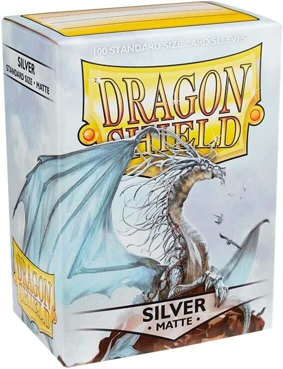 Dragon Shield Sleeves: Matte Silver (100 Count)