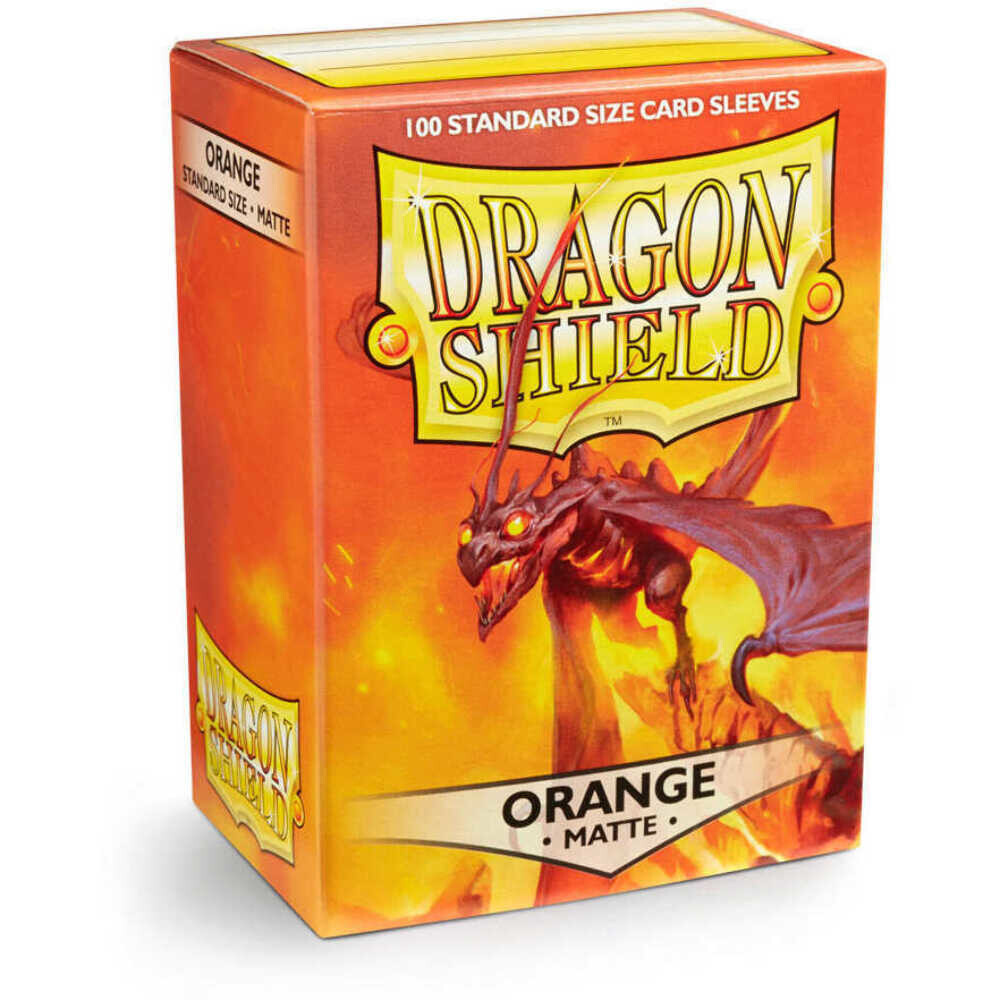 Dragon Shield Sleeves: Matte Orange (100 CT)