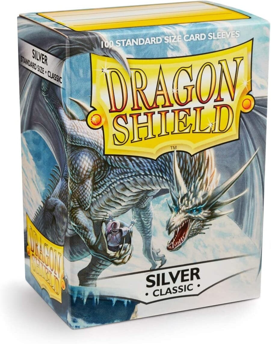 Dragon Shield Sleeves: Classic Silver (100 Count)