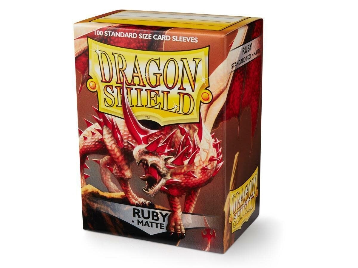Dragon Shield Sleeves: Matte Ruby (100 CT)