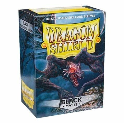 Dragon Shield Sleeves: Black Matte (100 CT)