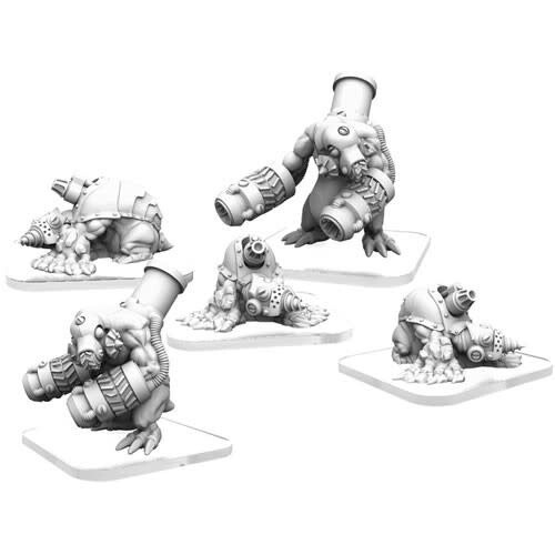 Monsterpocalypse: Subterran Uprising Unit - Mollock Mortars &amp; Oppressors