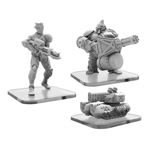 Monsterocalypse: Protectors Alternate Elite Units - G-Tank, C-Type Shinobi, Ape Gunner