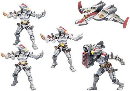 Monsterpocalypse: UberCorp Unit - Shinobots, Shinobot Gunner, &amp; UCI Jet